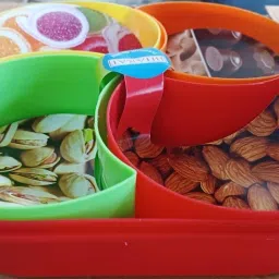 Fruit-N-Nut Small Red Container Serving Set-10