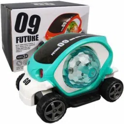 Future 09 Musical Stunt Car Rotate 360° With Flashing Light & Music (sea blue, Pack of: 1)7489498-17