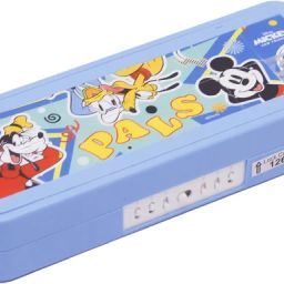 Puzzle Plastic Pencil Box With Puzzle game And Number Lock Mickey Art Plastic Pencil Box-5