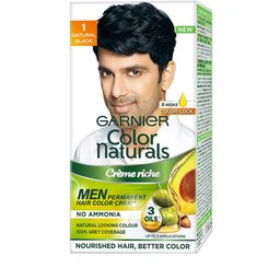 Garnier Men Color Naturals Creme Riche Hair Colour - 1 Natural Black 60 g-20