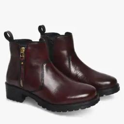 Slip-On Ankle Chunky Heeled Boots-picture-14
