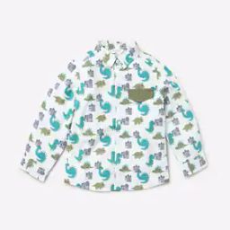 Printed Cotton Shirt with Flap Pocket-picture-12