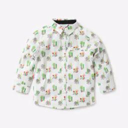Printed Cotton Shirt with Welt Pocket-picture-50