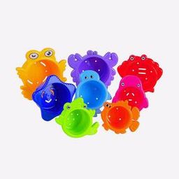 Set of 8 Stacking & Nesting Marine Animal Cups-image-2