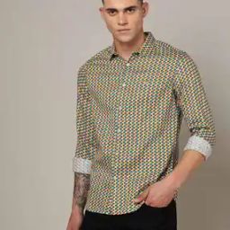 Geometric Print Shirt-image-63