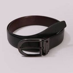 Men Leather Belt with Pin-Buckle Closure-image-11
