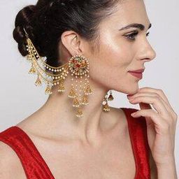 priyaasi Long Jhumka Earrings with Pearl Drops-picture-7