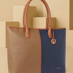 Women Colourblock Shoulder Laptop Bag-image-47