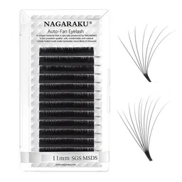 NAGARAKU Black Easy Fanning 12 Rows Mega Volume Eyelash Extension - Curl C 0.07/11 image 1