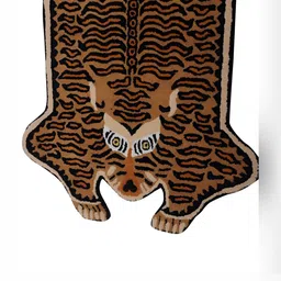 Exotic India Brown Printed No Shredding Floor Mat & Dhurries-image-31