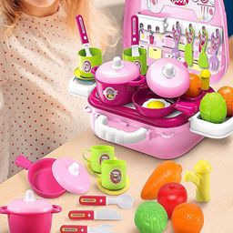 ADKD Kids Set Of 25 Kitchen Cooking Set With Carry Case-7