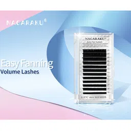 NAGARAKU Black Easy Fanning 12 Rows Mega Volume Eyelash Extension - Curl C 0.07/11 image 2