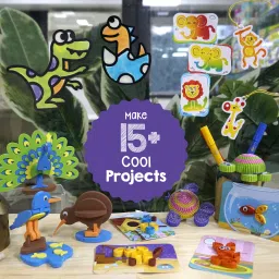 5-in-1 Awesome Craft Kit - Creative Toy & DIY Set for Kids - 5 Years and Above-14