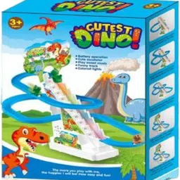 skstore Dino Climbing Toys,Electric Dino Chasing Race Track Game Set image 2