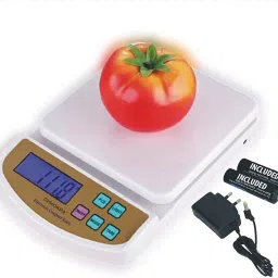BHAJANLAL GREENERY Portable 1g-10 Kg Computer Electronic Weight Machine SF400A with Adopter (White) Weighing Scale image 2