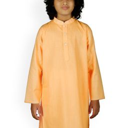 Sethukrishna Boys Orange Solid Kurta-image-33