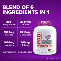 gnc Pro Performance Power | Boosts Athletic Performance & Testosterone Whey Protein image 3