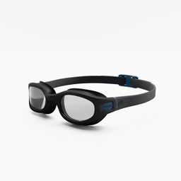 Swimming Goggles L Soft Black Non-Tinted Comfortable & Durable-image-19