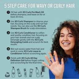 XO CURLS All Day Definition Gel with Flax Seeds - 100 ml image 3