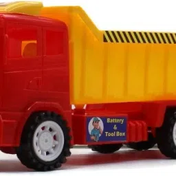 Friction Powered Plastic jcb dumper construction truck Red|Yellow toy(big)-63