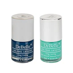 DeBelle Set Of 2 Glossy Nail Polish - French Hydrangea & Bleu Allure - 8ml Ecah-26