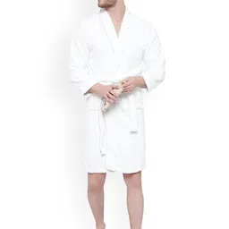 cotton trendy Men Pure Cotton Bath Robe-image-15