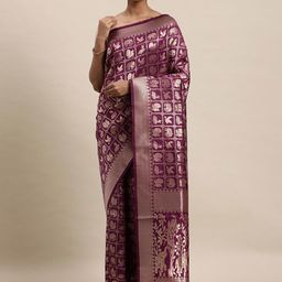 Royal Rajgharana Saree Ethnic Motifs Woven Design Zari Pure Silk Patola Sarees-picture-26