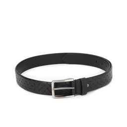 Van Heusen Men Black Textured Leather Belt-picture-3