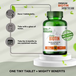 Divya Himalayan Premium Biotin,  60 tablet(s)  Unflavoured  image 1