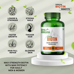 Divya Himalayan Premium Biotin,  60 tablet(s)  Unflavoured  image 2