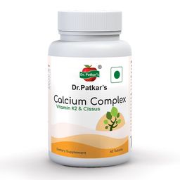 Dr. Patkar's Calcium Complex with Vitamin K2 and Cissus,  60 tablet(s)  Unflavoured -23