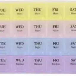 28 days 28 Days Pill Case- 4 Row 28 Squares Weekly 7 Days Tablet Box Pill Box-12