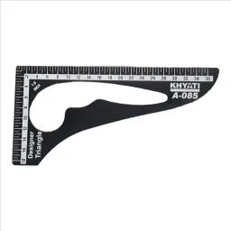 bmg #5016, A085 ARMHOLE CURVE SCALE DESIGNER TRIANGLE SCALE FOR COMBO Sewing Kit image 5