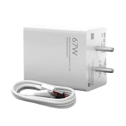 Mi SonicCharge 3.0 Combo 67W Type A Fast Charger (Type A to Type C Cable, Quick Charge 3.0, White)-16