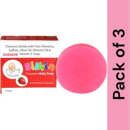 silkin baby cleanses gently and moisturising transparent baby soap-image-95