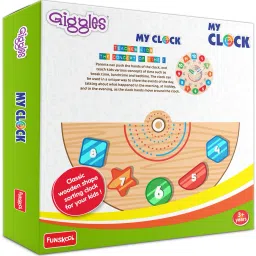 giggles My Clock - Shape Sorting Clock Puzzle | Teaches Time | 3 Years & Above image 2