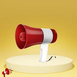 roar Handheld Megaphone with Siren, Microphone & Rechargeable for Outdoor EventsB424 Megaphone Portable Megaphone Siren Loudspeaker Function &Long Battery BackupG424 Outdoor PA System-picture-3