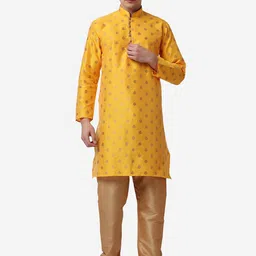 ROYAL KURTA Men Ethnic Motifs Kurta with Churidar-image-114