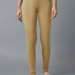 elleven Solid Cotton Churidar Leggings-image-101