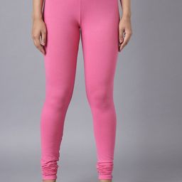 elleven Solid Cotton Churidar Leggings-picture-53