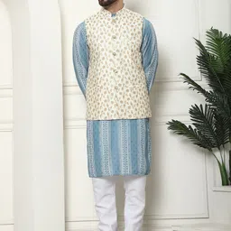 SOJANYA Printed Regular Thread Work Straight Kurta with Churidar-picture-27