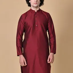 MAAHI FABS Mandarin Collar Regular Kurta with Churidar-picture-49