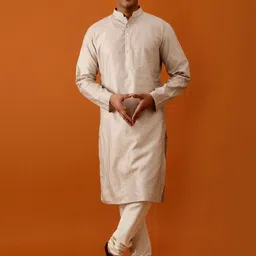 Streaks & Crosses Ethnic Motifs Kurta with Churidar-image-116