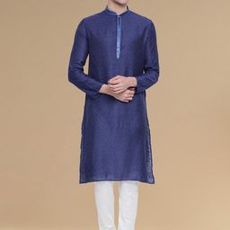 Sanwara Floral woven Design Straight Regular Kurta with Churidar-picture-1