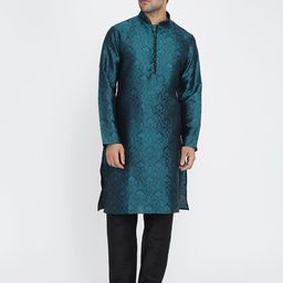 ROYAL KURTA Ethnic Motifs Woven Design Regular Kurta With Churidar-picture-58