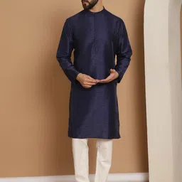 Anouk Mandarin Collar Long Sleeves Kurta with Churidar-picture-48