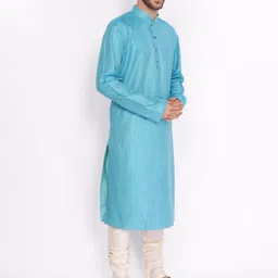 ZOIS Men Regular Kurta with Churidar image 4