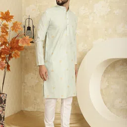 SOJANYA Printed Regular Kurta with Churidar image 4