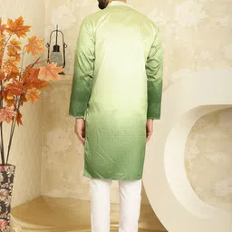 SOJANYA Striped Regular Sequined Jacquard Kurta With Churidar image 5