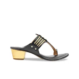 Rocia Open Back Ethnic Block Heels image 3